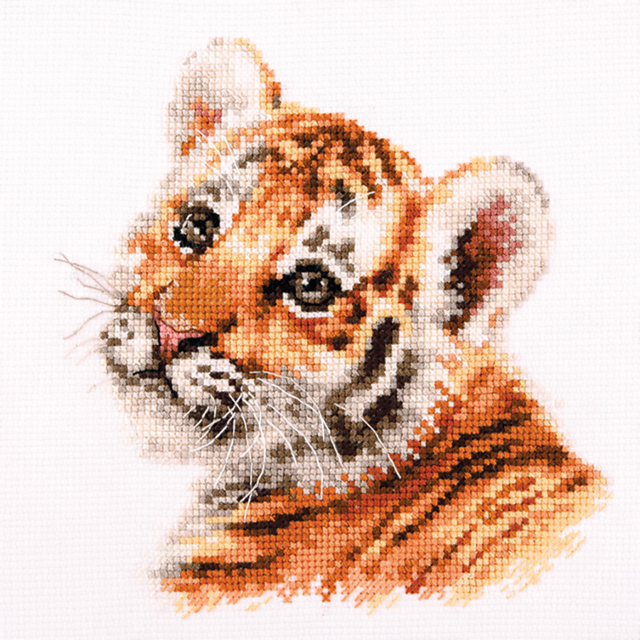 Kit Ricamo Con Perline Fai-da-te – Tigre Selvatica – 40x50cm – Punto Croce Con Perle Finte – Per Adulti E Principianti – Wall Art