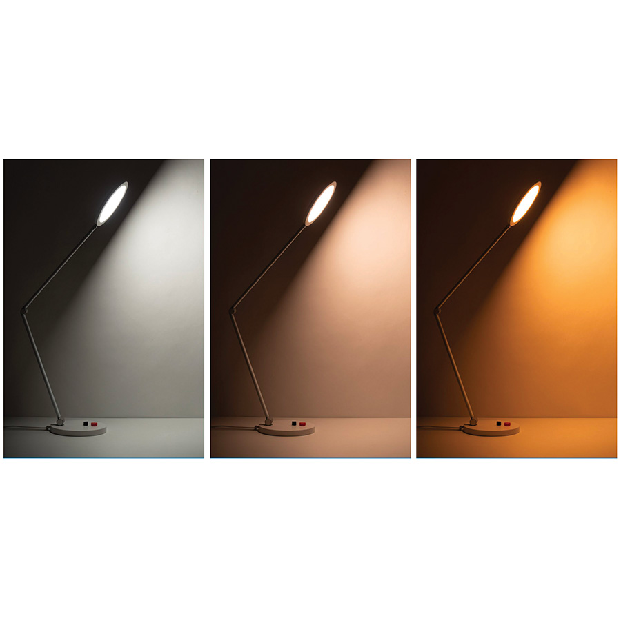 Lampada da tavolo a LED Bauhaus, lampada da tavolo a LED dimmerabile da comodino, lampada da scrivania a LED in vetro retrò, 3 temperature di colore | Leroy Merlin