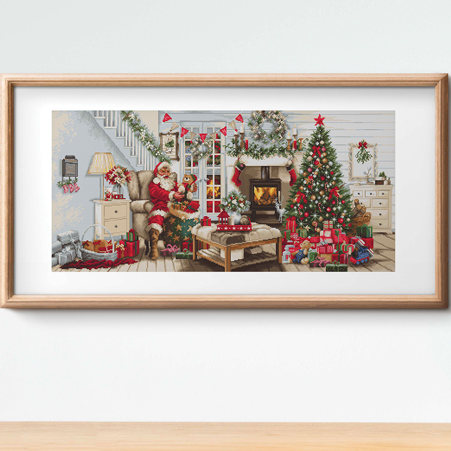 Amscan 671096 - Decorazione da parete, motivo: Babbo Natale, 1 pezzo