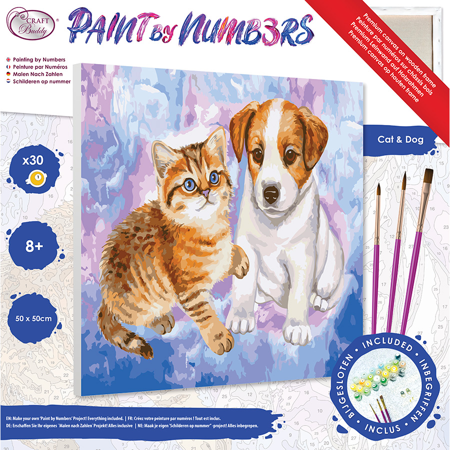 KIT PITTURA DIGITALE fai da te per numeri tela lupo decorazione