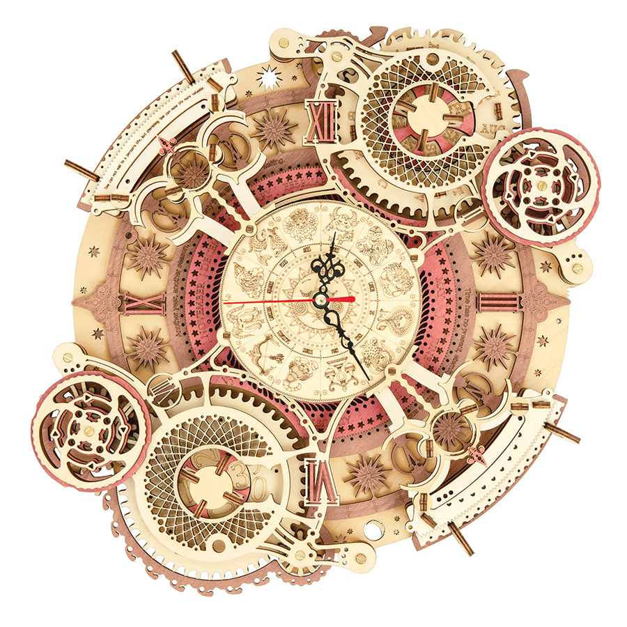 ROKR Puzzle 3D in Legno Orologio a cucù, Modellini da Costruire per Adulti, Puzzle 3D Kit di modellismo Regali Artigianali e Decorazioni, Cuckoo Clock Multicolore, LC901C - Giochi e Prodotti per l'Età
