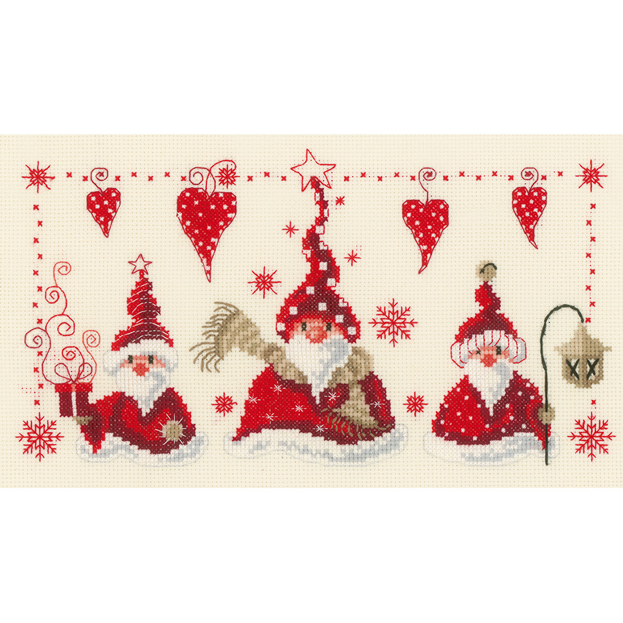 YHX926 Kit Punto Croce,11 ct Counted,Dolce,Principianti Timbrato Kit Punto Croce Prestampato,DIY Kit Ricamo Punto Croce Natale Decorazioni per la casa-40 50cm 