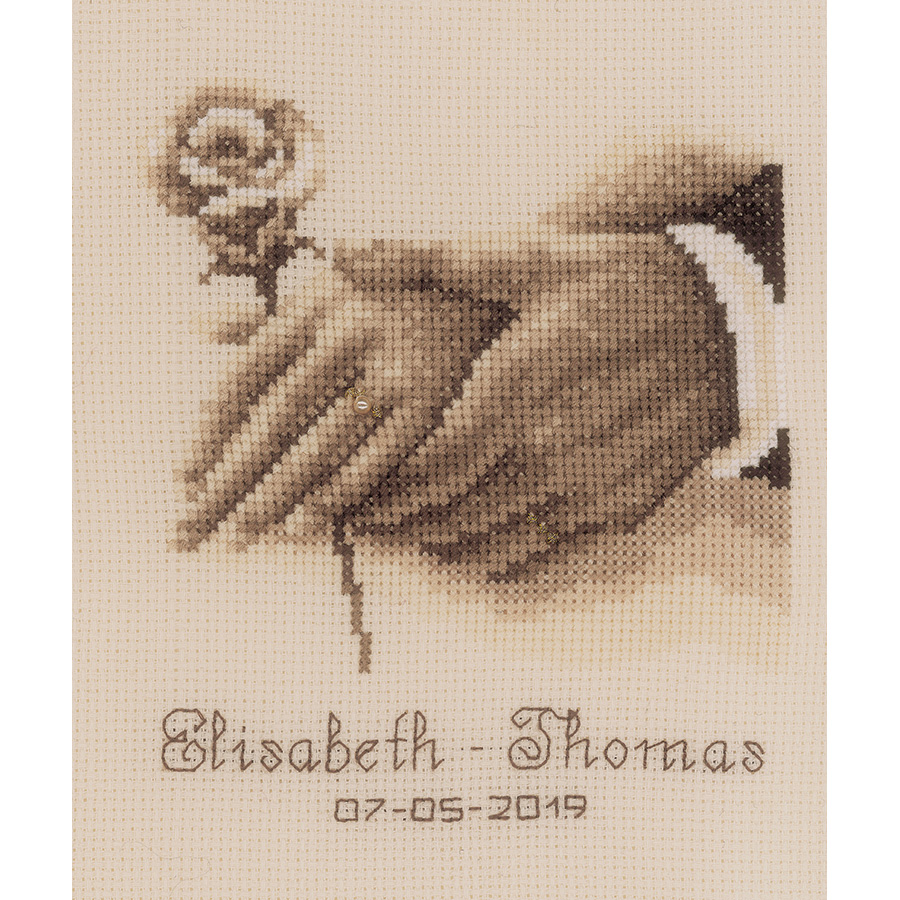 Kit Ricamo A Punto Croce Prestampato Vervaco - Tessuto In Cotone 40x40 Cm - Per Principianti E Appassionati - Foto 9