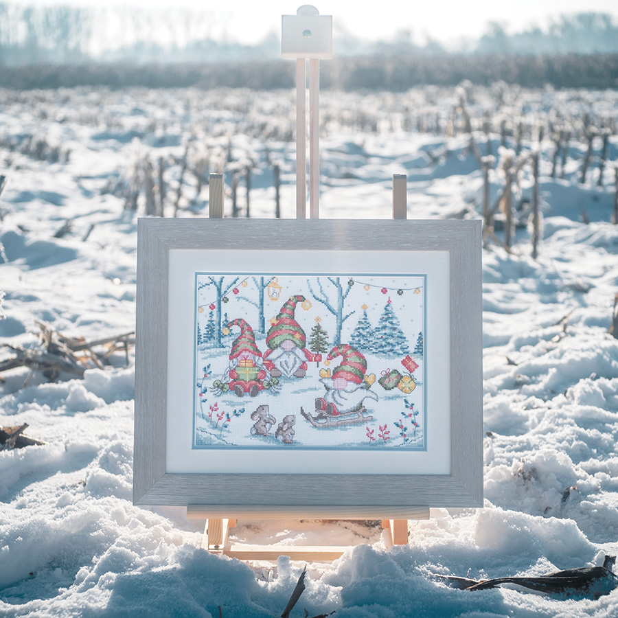 GkgWuxf Kit da ricamo per presepe per adulti,Kit da ricamo per presepe
