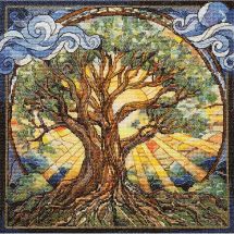 kit ricamo a punto croce - Abris Art - Albero eterno