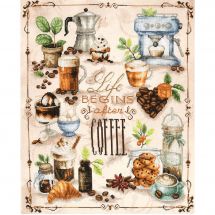 kit ricamo a punto croce - Lanarte - La gioia degli amanti del caffè