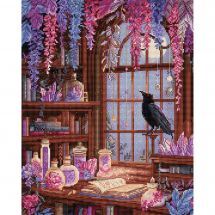 kit ricamo a punto croce - Letistitch - Biblioteca del corvo