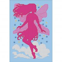 Yeesam Art - Kit per punto croce, per adulti, principianti, bambini, occhi blu, 11 ct, 39 x