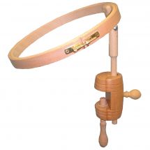 Telaio Tamburo Per Ricamo Creativ Company – ø 30 Cm, Ovale In Legno, Con Gancio Per Appendere