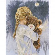 Kit Ricamo A Punto Croce RTO Bodo - Porto, Dimensioni 29,5x20,5 Cm, Con Tela Aida E Fili DMC