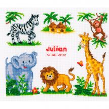 Kit Punto Croce Drago Mitico 30x40cm - 11CT Con Tessuto Stampato - Per Principianti E Adulti