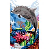 Canovaccio antico - Margot de Paris - Tra i coralli - con matassine MOULINE DMC