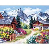 Canovaccio antico - Royal Paris - Verso le cime - con matassine MOULINE DMC