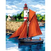 Canovaccio antico - Margot de Paris - Uscita dal porto - con matassine MOULINE DMC