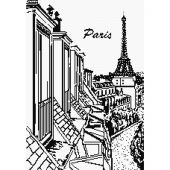 kit ricamo a punto croce - Marie Coeur - Tetti di Parigi