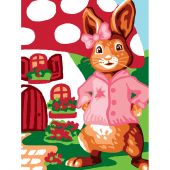 Kit di tela per bambini - Luc Créations - Signora Coniglio