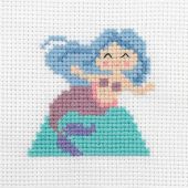 Kit di ricamo a punto croce per bambini - Anchor - Sirena