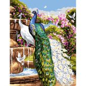 Canovaccio antico - Luc Créations - Il giardino delle rose di pavone
