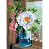 Canovaccio antico - Margot de Paris - Mazzo di fiori alla finestra - con matassine MOULINE DMC