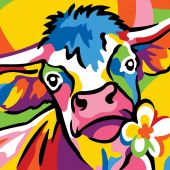 Kit di tela per bambini - Margot de Paris - Mucca