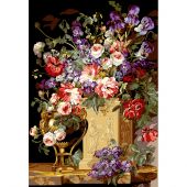 Canovaccio antico - SEG de Paris - Cesto e vaso di fiori