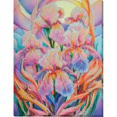 Kit di ricamo con perline - Abris Art - Ispirazione floreale