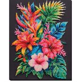 Kit di ricamo con perline - Abris Art - Piacere celeste