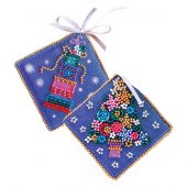 Kit di ricamo con perline - Abris Art - Vacanze di Natale