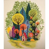 kit ricamo a punto croce - Abris Art - Accoglienza nella foresta