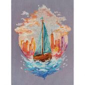 kit ricamo a punto croce - Abris Art - Cavalcare l'onda dell'avventura