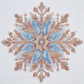 kit ricamo a punto croce - Abris Art - Cuscino da ricamare fiocco 