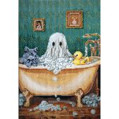 kit ricamo a punto croce - Abris Art - Fantasma domestico