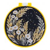 Kit per ricamo a punto croce con tamburo - Abris Art - Luce stellare