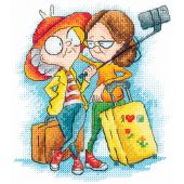 kit ricamo a punto croce - Andriana - Nonne viaggiatrici