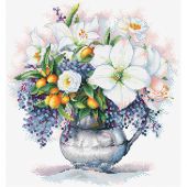 kit ricamo a punto croce - Andriana - Studio floreale