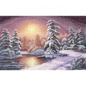 kit ricamo a punto croce - Andriana - Alba d'inverno