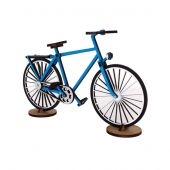 Puzzle in legno 3D - Agent Paper - Bicicletta blu