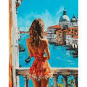 Kit ricamo diamante su telaio - Art City - Venezia soleggiata