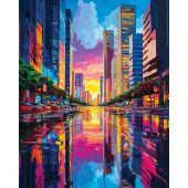 Kit ricamo diamante su telaio - Art City - Città