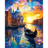 Kit ricamo diamante su telaio - Art City - Tramonto a Venezia