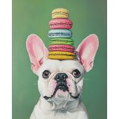 Kit ricamo diamante su telaio - Art City - Bulldog francese