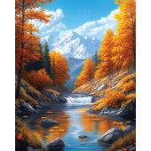 Kit ricamo diamante su telaio - Art City - Autunno