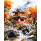 Kit ricamo diamante su telaio - Art City - serenità