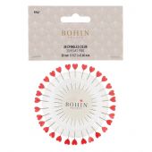 spilla - Bohin - 30 perni cuore 38 x 0,60 mm