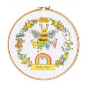 Kit per ricamo a punto croce con tamburo - Bothy Threads - Baby Bee
