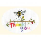 Kit bigliettini da ricamare - Bothy Threads - Thank you