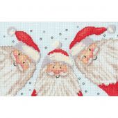 Kit bigliettini da ricamare - Bothy Threads - Selfie dei Babbi Natale