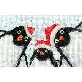 Kit bigliettini da ricamare - Bothy Threads - Selfie di pinguini