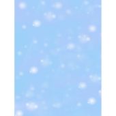 Tela da ricamo in tassello - Brod'star - Coupon neve su sfondo blu- 30 x 40 cm