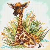 Kit ricamo diamante - Collection d'Art - Giraffa bambino
